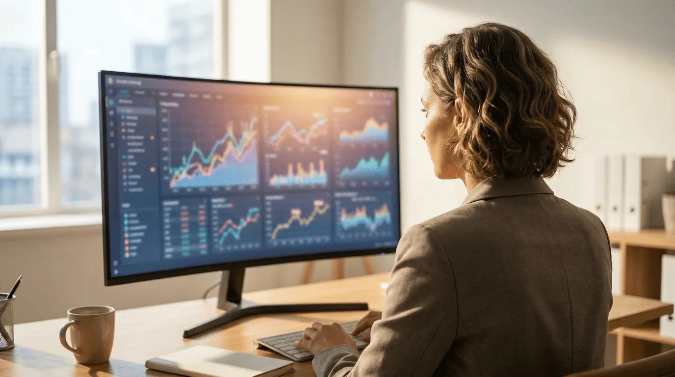 A marketing manager reviewing call attribution and ad spend in the WindowEdge dashboard